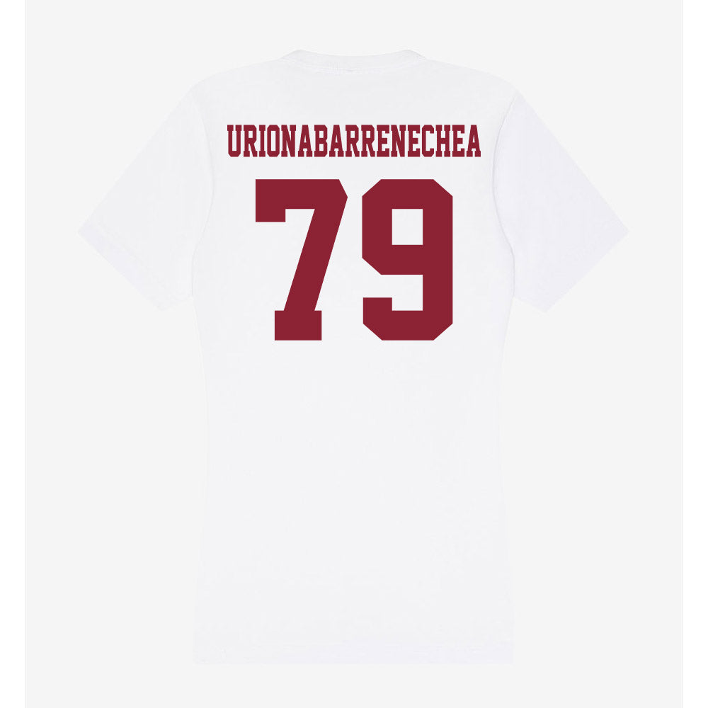 UMass - NCAA Football : Aitor Urionabarrenechea - Women's V-Neck T-Shirt-1