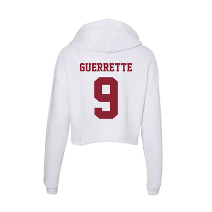 UMass - NCAA Men's Lacrosse : Joe Guerrette - Women's Crop Fleece Hoodie-1
