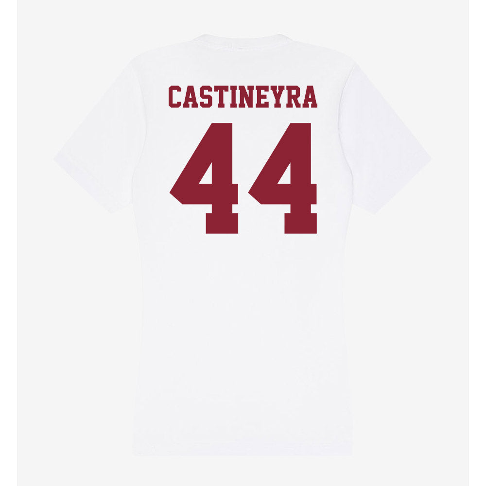 UMass - NCAA Men's Basketball : Rollie Castineyra - Women's V-Neck T-Shirt-1
