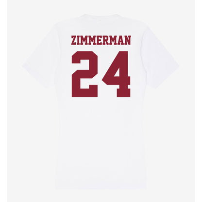 UMass - NCAA Men's Ice Hockey : Elias Zimmerman - Women's V-Neck T-Shirt-1