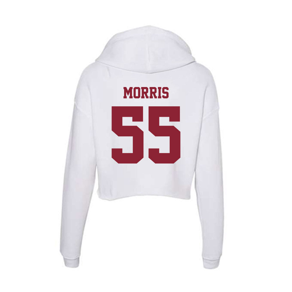 UMass - NCAA Football : Zakar Morris - Women's Crop Fleece Hoodie-1
