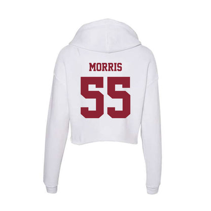 UMass - NCAA Football : Zakar Morris - Women's Crop Fleece Hoodie-1