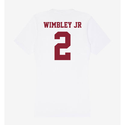 UMass - NCAA Men's Basketball : Dwayne Wimbley jr - Women's V-Neck T-Shirt-1