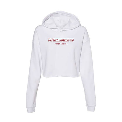 UMass - NCAA Women's Track & Field : Leila Metres - Women's Crop Fleece Hooded Sweatshirt-0