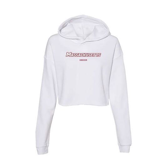 UMass - NCAA Men's Soccer : Theo Allenby - Women's Crop Fleece Hooded Sweatshirt-0