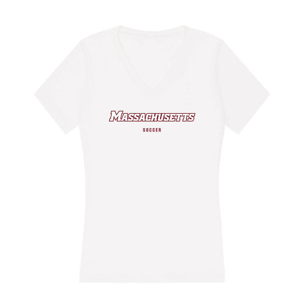 UMass - NCAA Men's Soccer : Jordan Blunschi - Women's V-Neck T-Shirt-0
