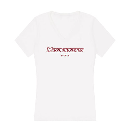 UMass - NCAA Men's Soccer : Jordan Blunschi - Women's V-Neck T-Shirt-0