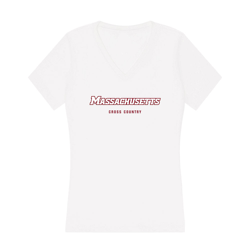 UMass - NCAA Men's Cross Country : Preston Sanderville - Women's V-Neck T-Shirt-0