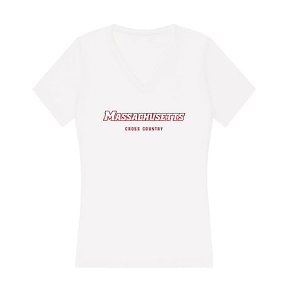 UMass - NCAA Men's Cross Country : Preston Sanderville - Women's V-Neck T-Shirt-0