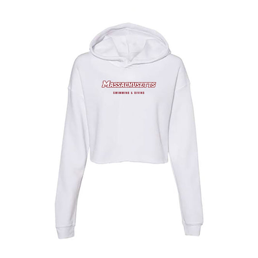 UMass - NCAA Women's Swimming & Diving : Ece Yildirim - Women's Crop Fleece Hoodie-0