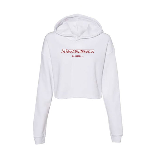 UMass - NCAA Women's Basketball : Tessa Gladieux - Women's Crop Fleece Hooded Sweatshirt-0