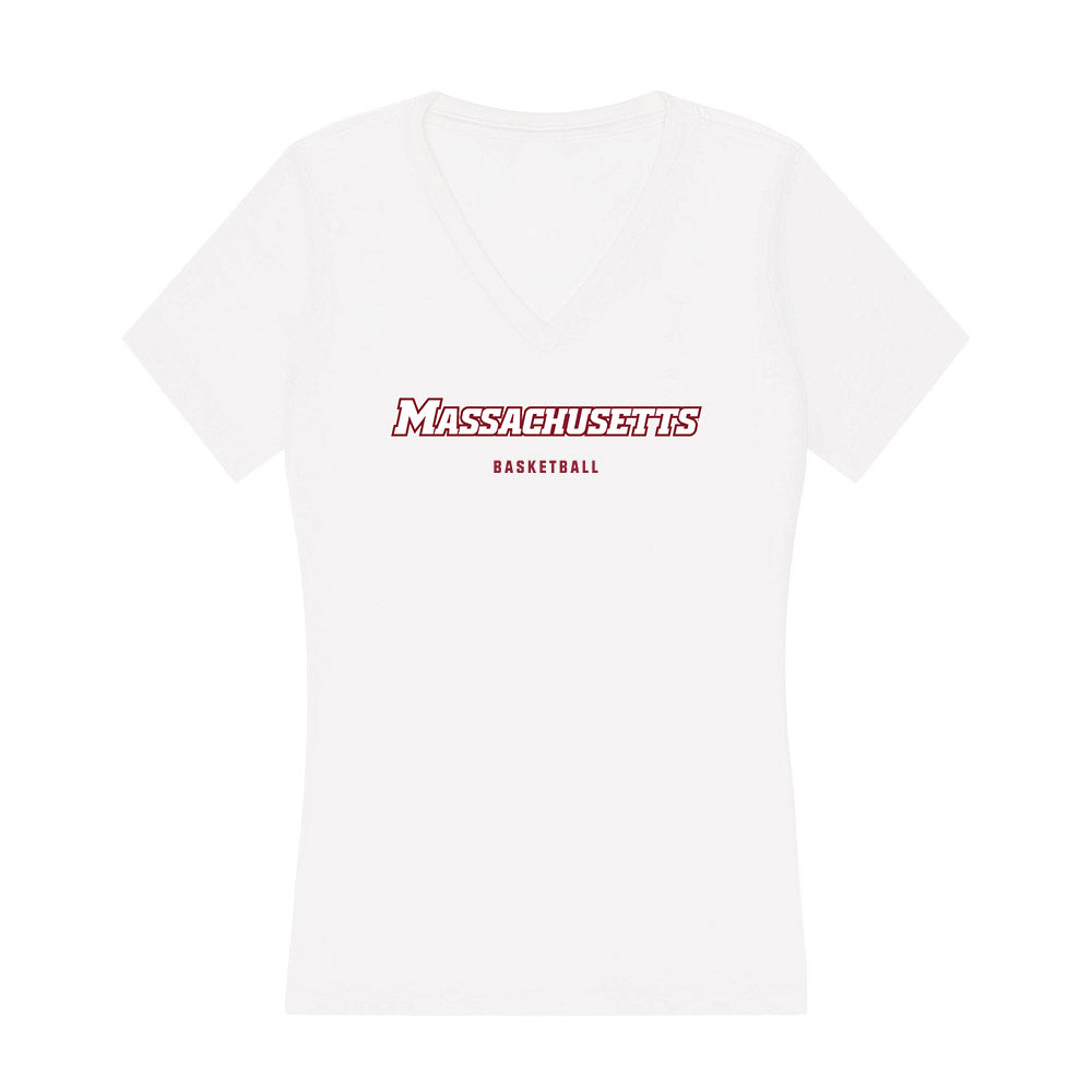 UMass - NCAA Women's Basketball : Kiki Scott - Women's V-Neck T-Shirt-0