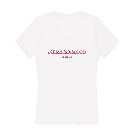 UMass - NCAA Football : Moritz Strempel - Women's V-Neck T-Shirt-0