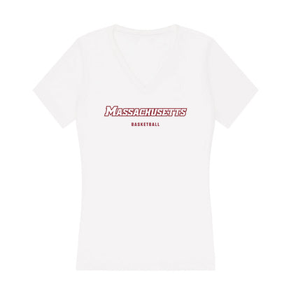 UMass - NCAA Men's Basketball : Rollie Castineyra - Women's V-Neck T-Shirt-0