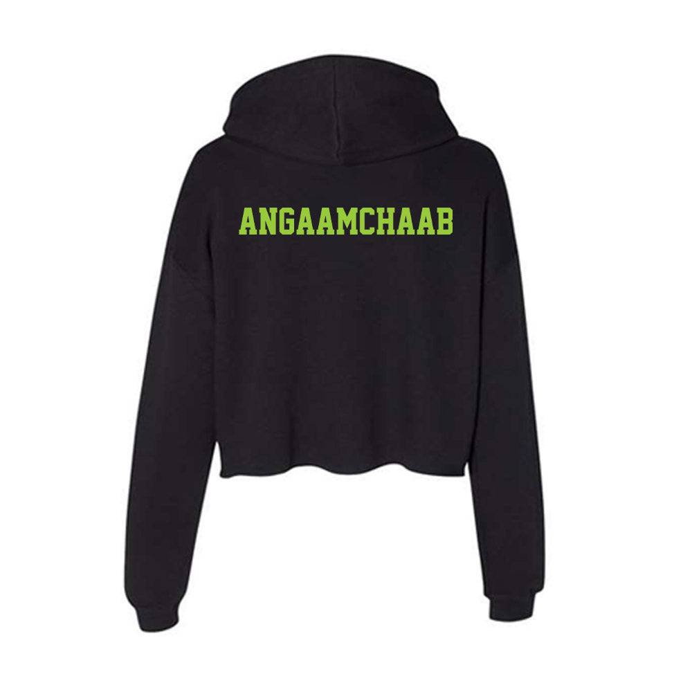 USF - NCAA Women's Track & Field : Mercy Angaamchaab - Women's Crop Fleece Hoodie-1