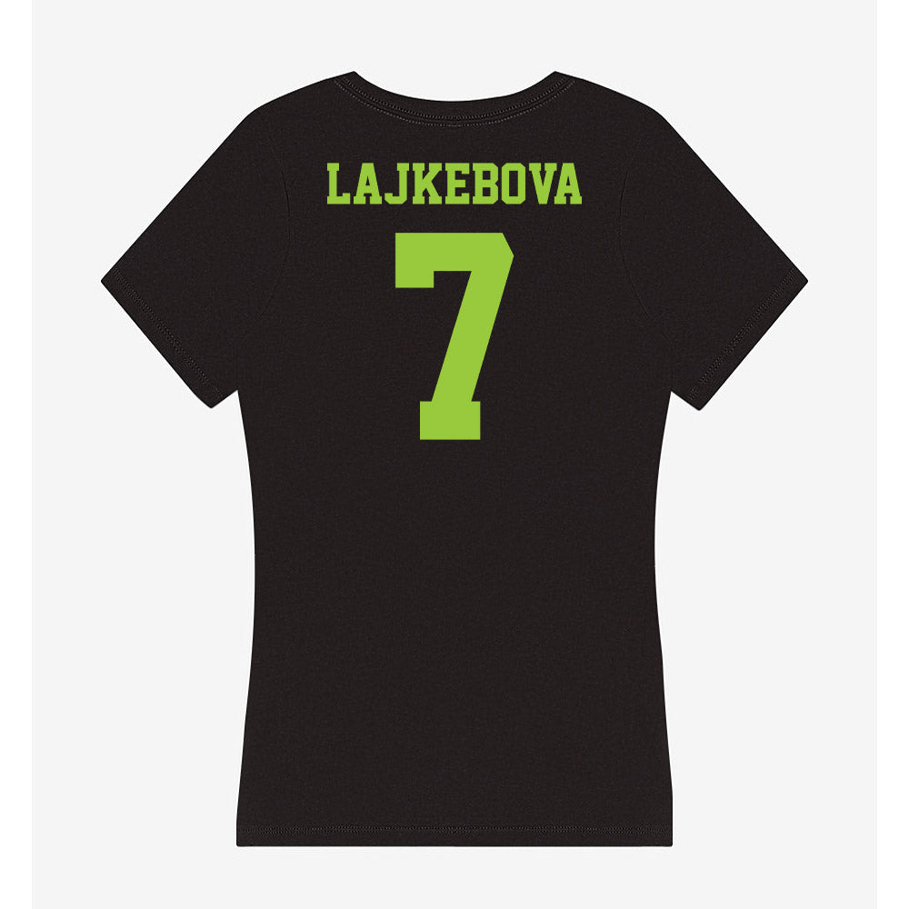 USF - NCAA Beach Volleyball : Teri Lajkebova - Women's V-Neck T-Shirt-1