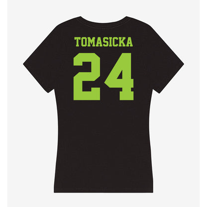 USF - NCAA Women's Basketball : Raina Tomasicka - Women's V-Neck T-Shirt-1