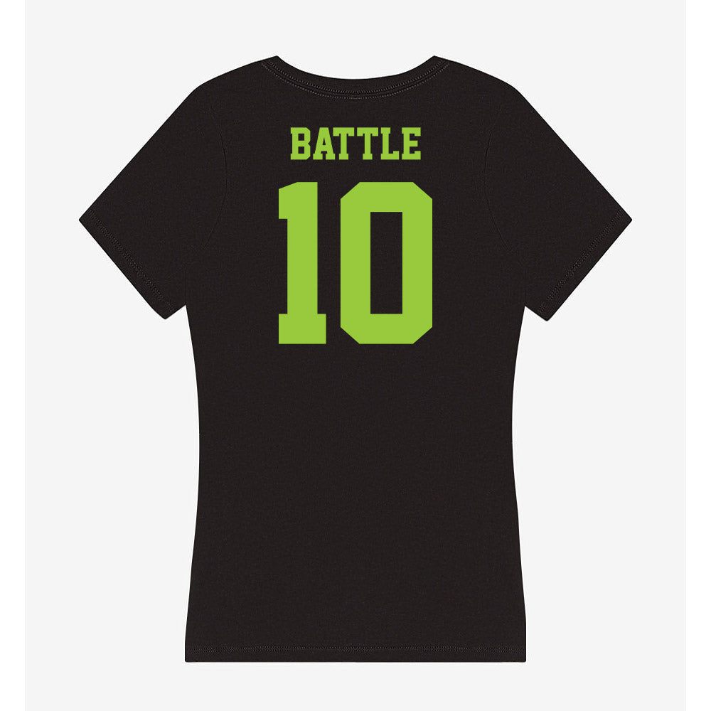 USF - NCAA Women's Basketball : Edyn Battle - Women's V-Neck T-Shirt-1
