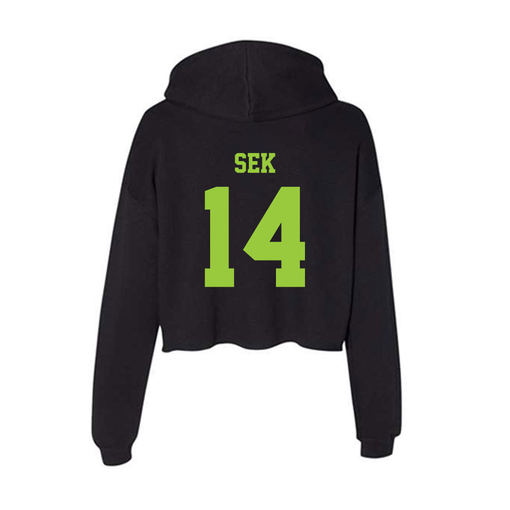 USF - NCAA Beach Volleyball : Josephine Sek - Women's Crop Fleece Hoodie-1
