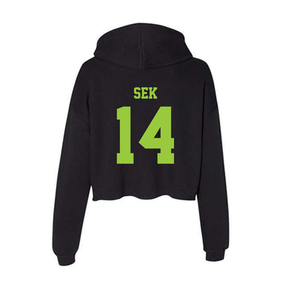 USF - NCAA Beach Volleyball : Josephine Sek - Women's Crop Fleece Hoodie-1