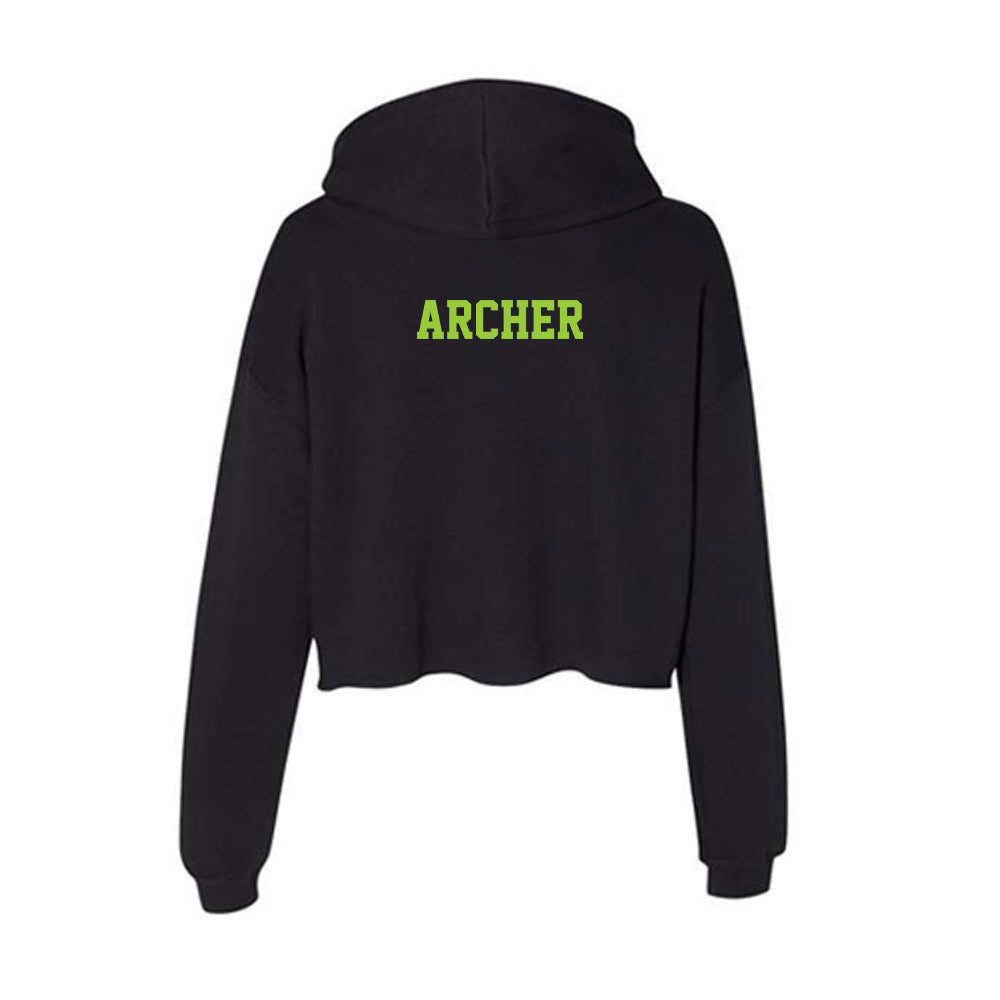 USF - NCAA Men's Track & Field : Devontie Archer - Women's Crop Fleece Hoodie-1