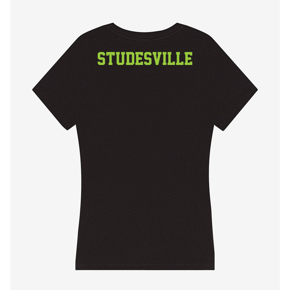 USF - NCAA Women's Track & Field : Sydni Studesville - Women's V-Neck T-Shirt-1