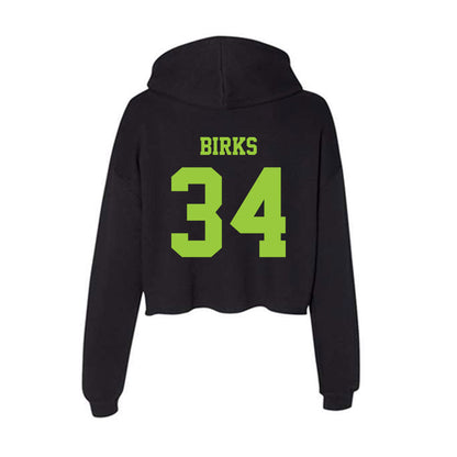 USF - NCAA Football : Keyshaun Birks - Classic Shersey Women's Crop Fleece Hooded Sweatshirt-1