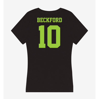 USF - NCAA Men's Basketball : Tristan Beckford - Women's V-Neck T-Shirt-1