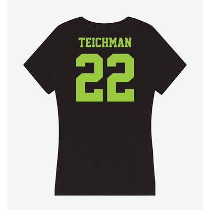 USF - NCAA Women's Basketball : Lee Teichman - Women's V-Neck T-Shirt-1