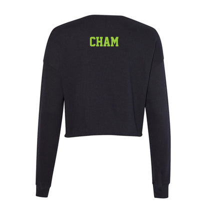 USF - NCAA Men's Tennis : Elijah Cham - Women's Cropped Crew Fleece-1