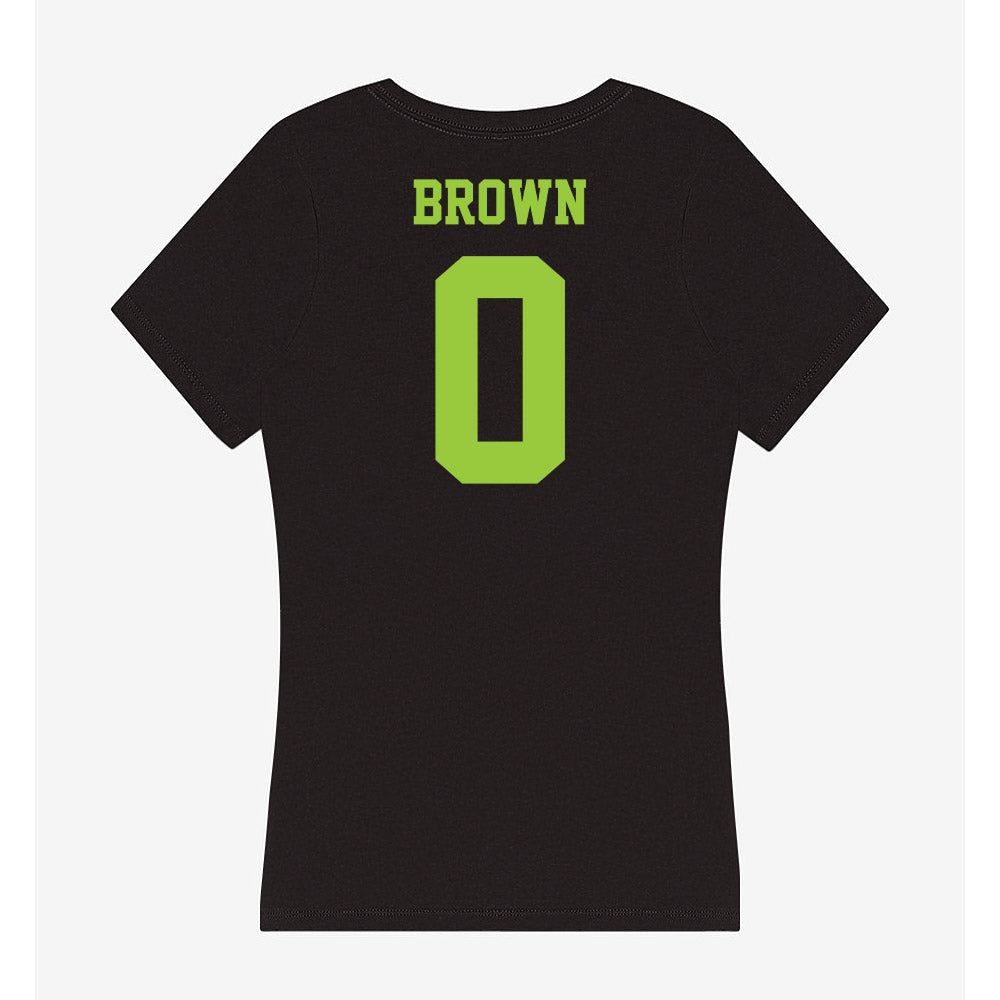 USF - NCAA Men's Basketball : Xavier Brown - Women's V-Neck T-Shirt-1
