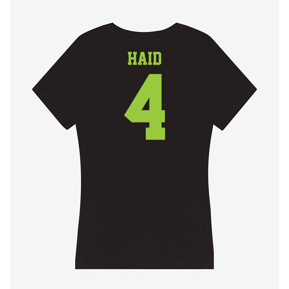 USF - NCAA Men's Basketball : Devin Haid - Women's V-Neck T-Shirt-1