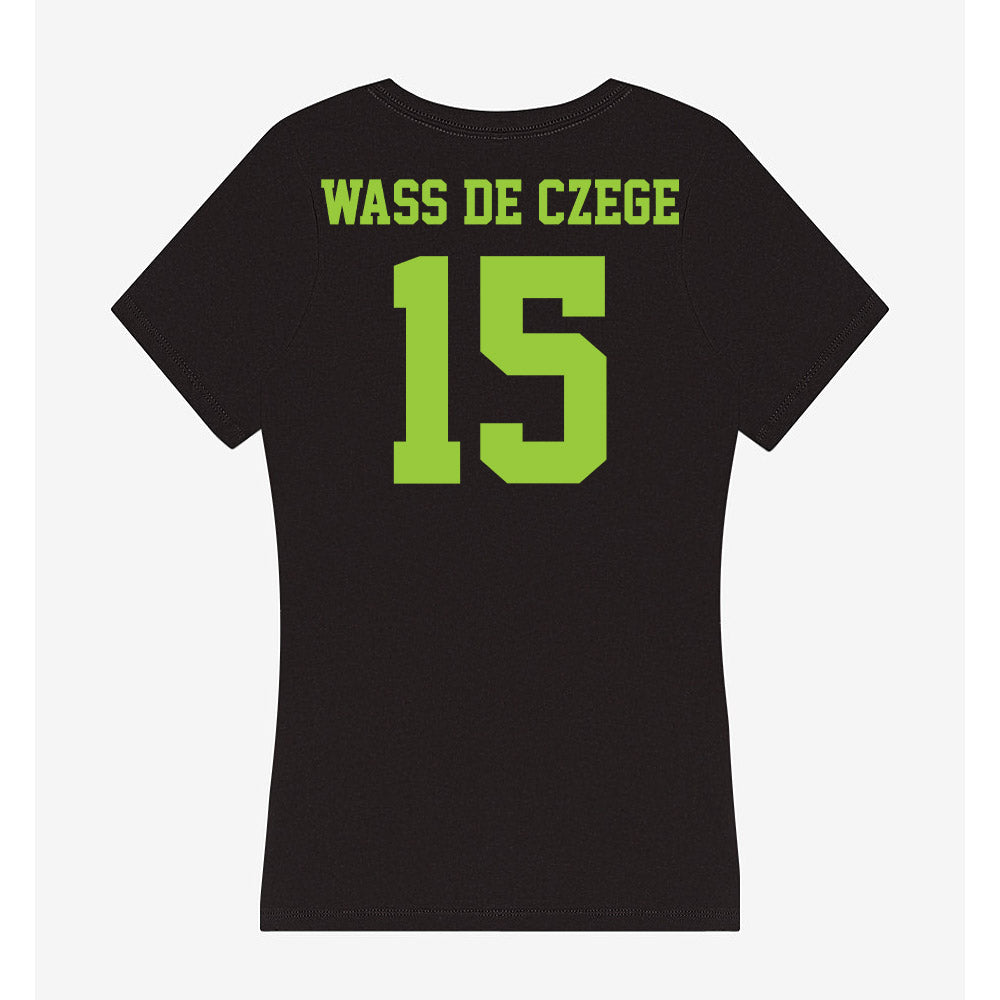 USF - NCAA Women's Volleyball : Amelia Wass de Czege - Women's V-Neck T-Shirt-1