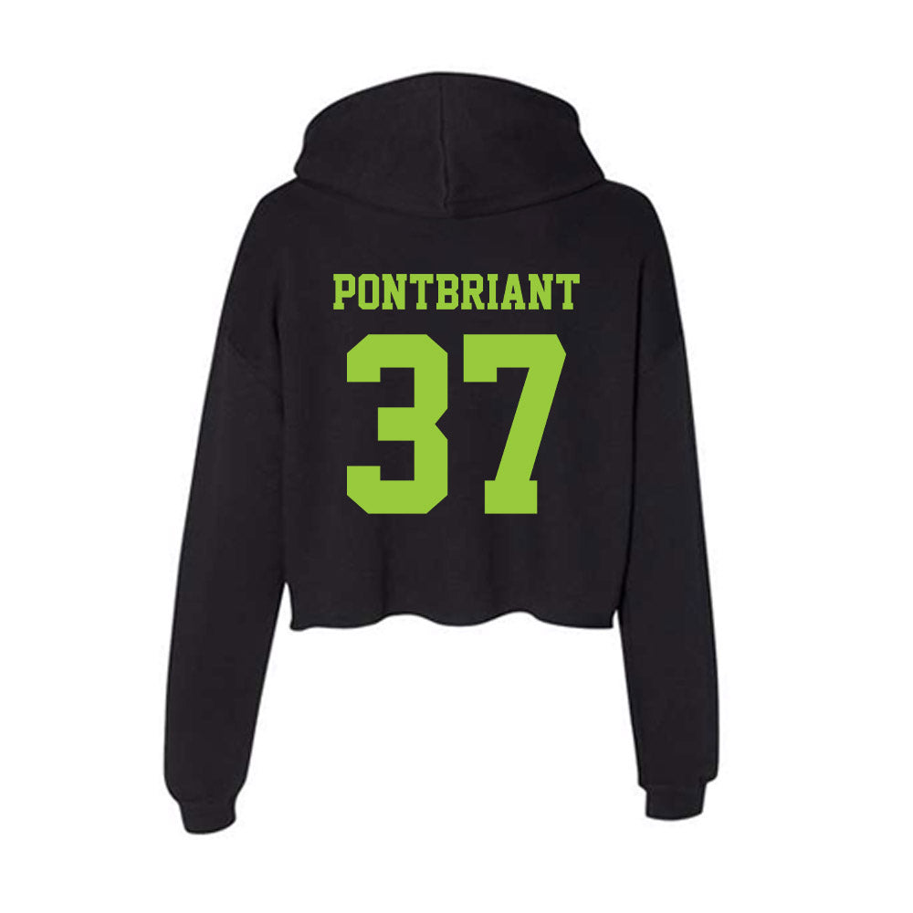 USF - NCAA Baseball : Dominic Pontbriant - Women's Crop Fleece Hoodie-1