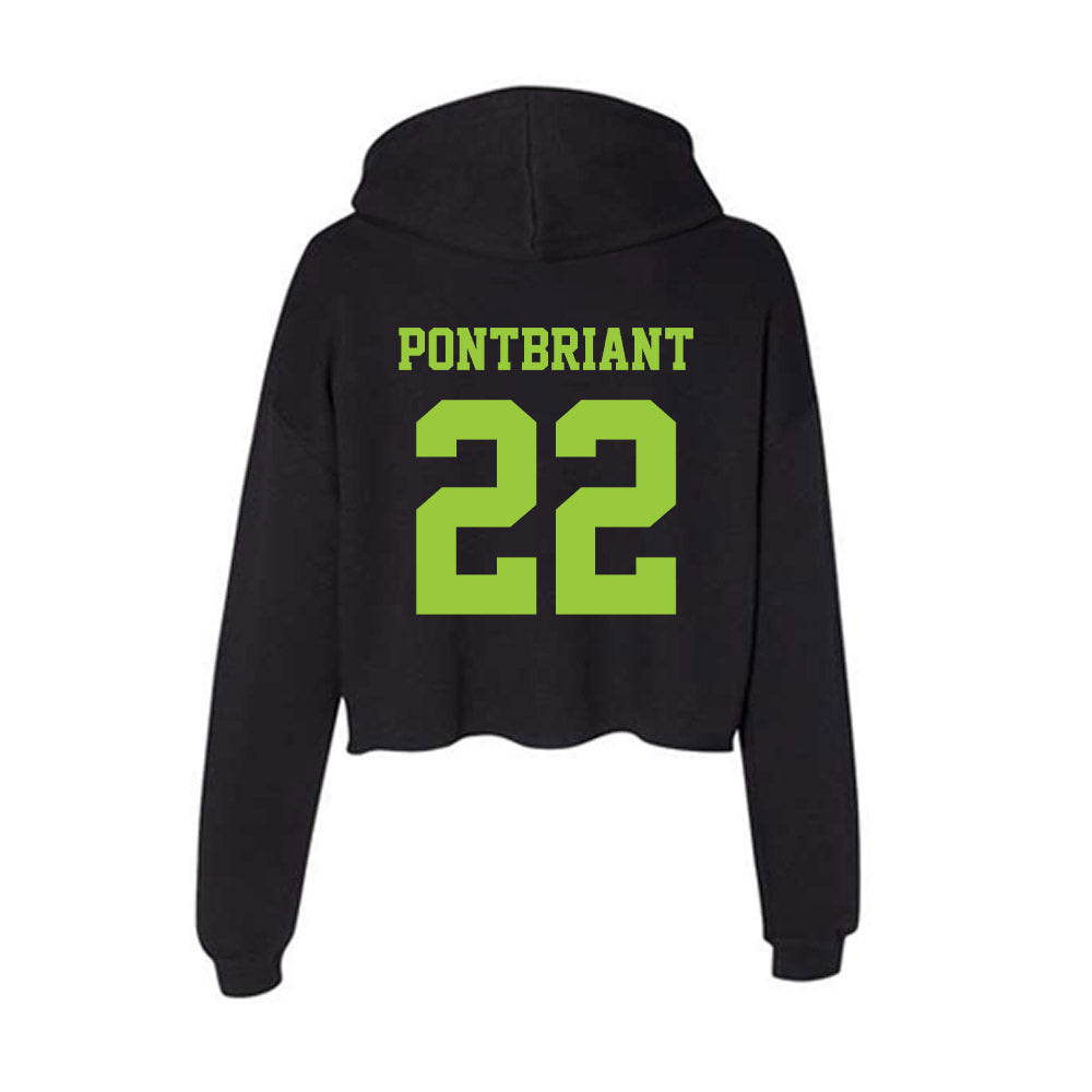 USF - NCAA Baseball : Dominic Pontbriant - Women's Crop Fleece Hoodie-1