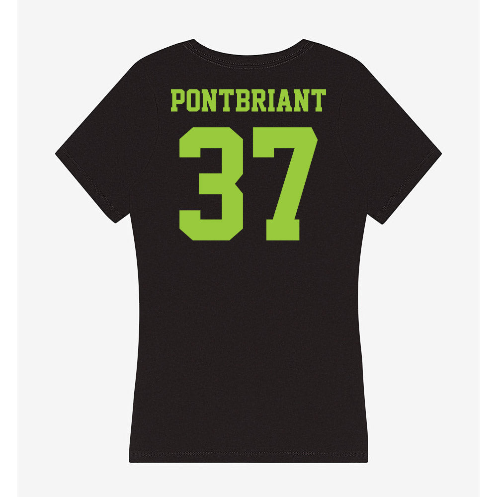 USF - NCAA Baseball : Dominic Pontbriant - Women's V-Neck T-Shirt-1