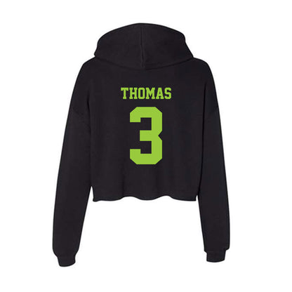 USF - NCAA Women's Volleyball : Miya Thomas - Women's Crop Fleece Hoodie-1