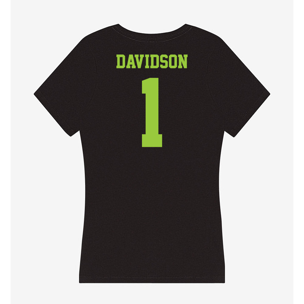 USF - NCAA Women's Basketball : Katie Davidson - Women's V-Neck T-Shirt-1