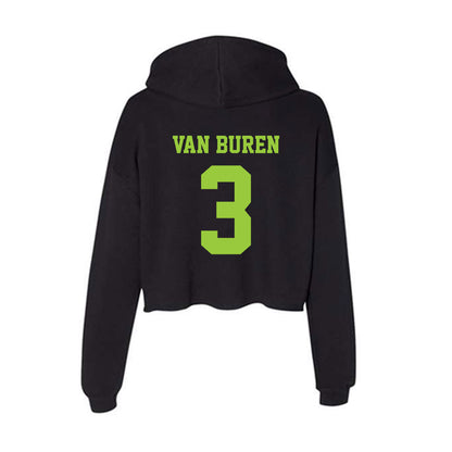 USF - NCAA Football : Michael Van Buren - Classic Shersey Women's Crop Fleece Hooded Sweatshirt-1