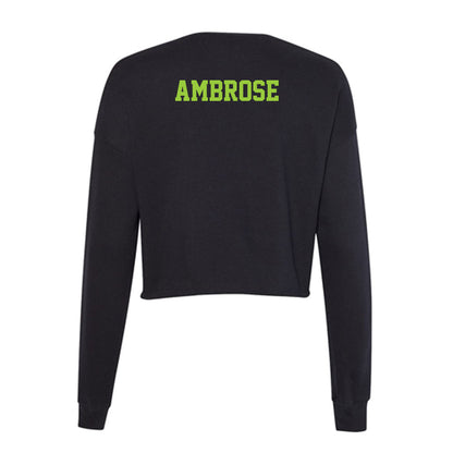 USF - NCAA Women's Sailing : Reese Ambrose - Women's Cropped Crew Fleece-1