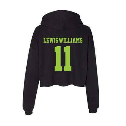 USF - NCAA Women's Basketball : Kirsten Lewis-Williams - Women's Crop Fleece Hoodie-1