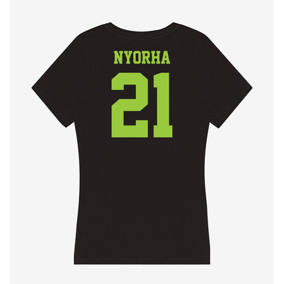 USF - NCAA Men's Basketball : Adriel Nyorha - Women's V-Neck T-Shirt-1