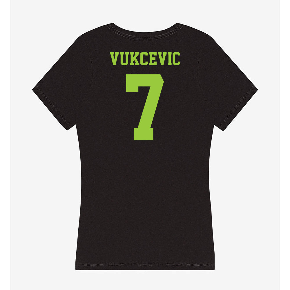 USF - NCAA Women's Basketball : Lana Vukcevic - Women's V-Neck T-Shirt-1