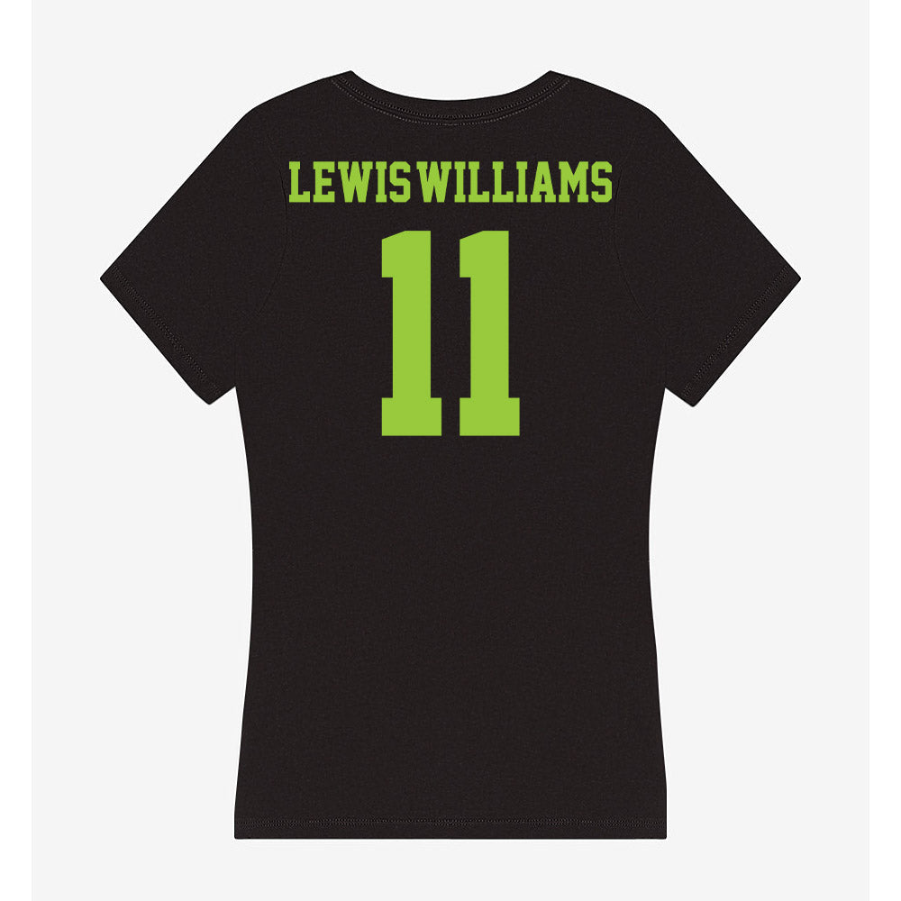 USF - NCAA Women's Basketball : Kirsten Lewis-Williams - Women's V-Neck T-Shirt-1