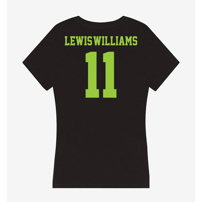 USF - NCAA Women's Basketball : Kirsten Lewis-Williams - Women's V-Neck T-Shirt-1