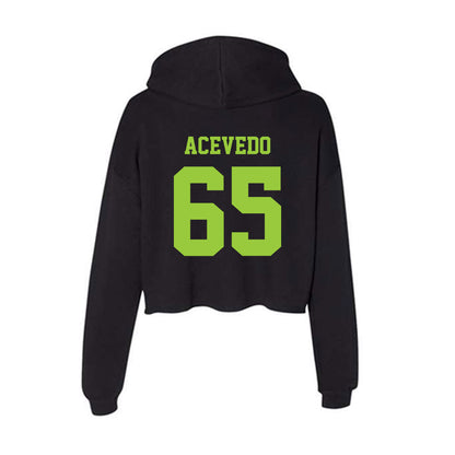 USF - NCAA Football : Jaylin Acevedo - Classic Shersey Women's Crop Fleece Hooded Sweatshirt-1