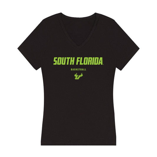 USF - NCAA Women's Basketball : Kendall Puryear - Classic Shersey Women's V-Neck T-Shirt-0