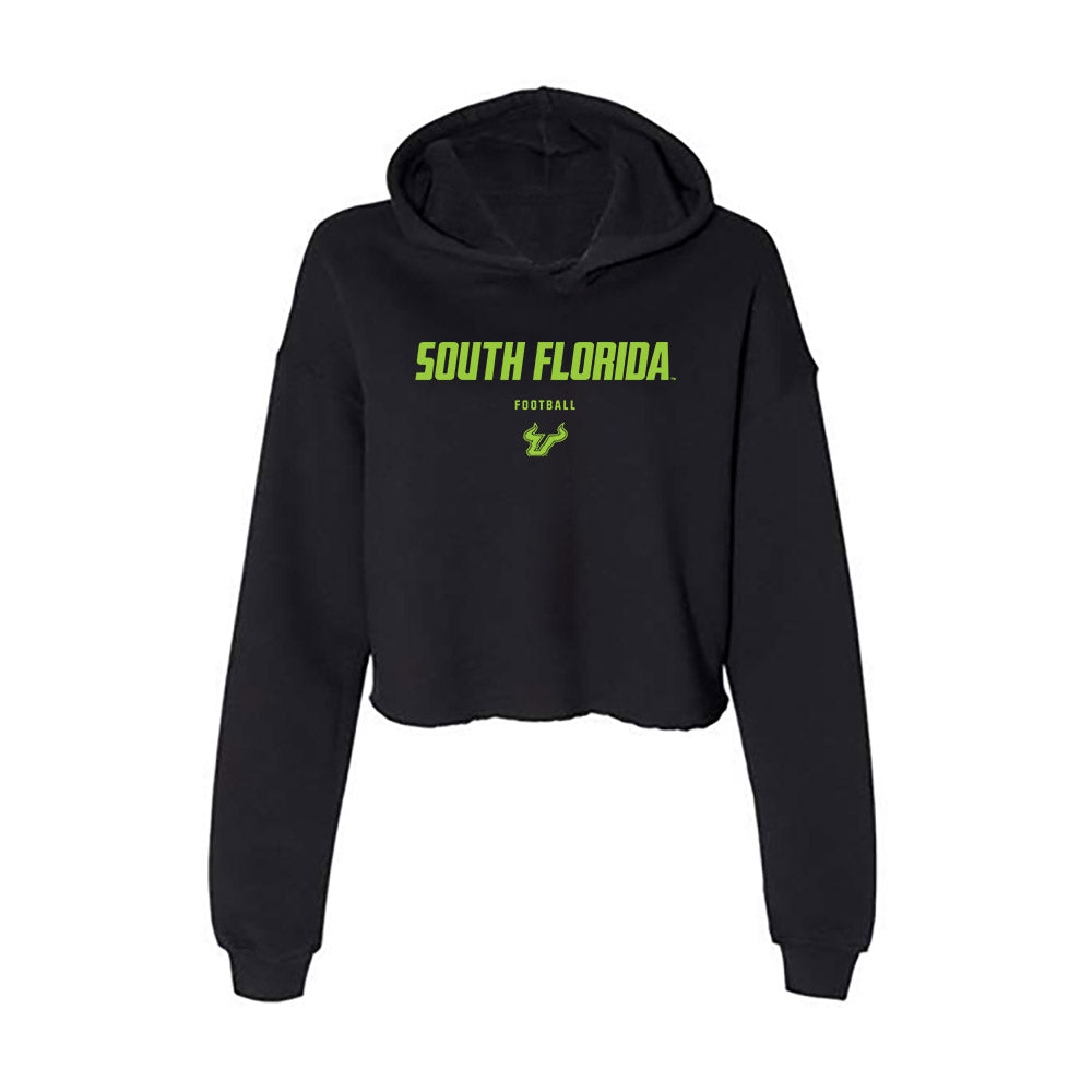 USF - NCAA Football : Wyatt Sullivan - Classic Shersey Women's Crop Fleece Hoodie-0