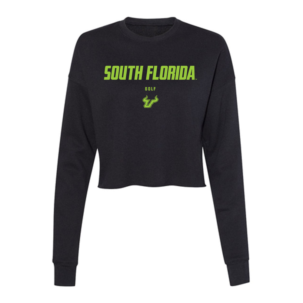 USF - NCAA Women's Golf : Annabel Collis - Women's Cropped Crew Fleece-0