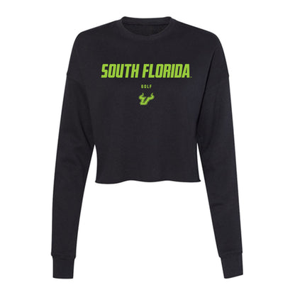 USF - NCAA Women's Golf : Annabel Collis - Women's Cropped Crew Fleece-0